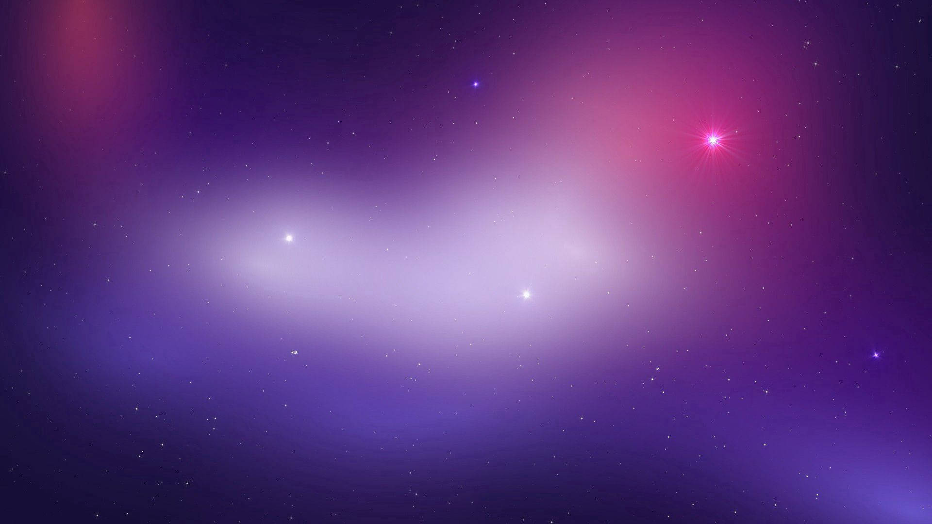 Purple Stars In Galaxy Background