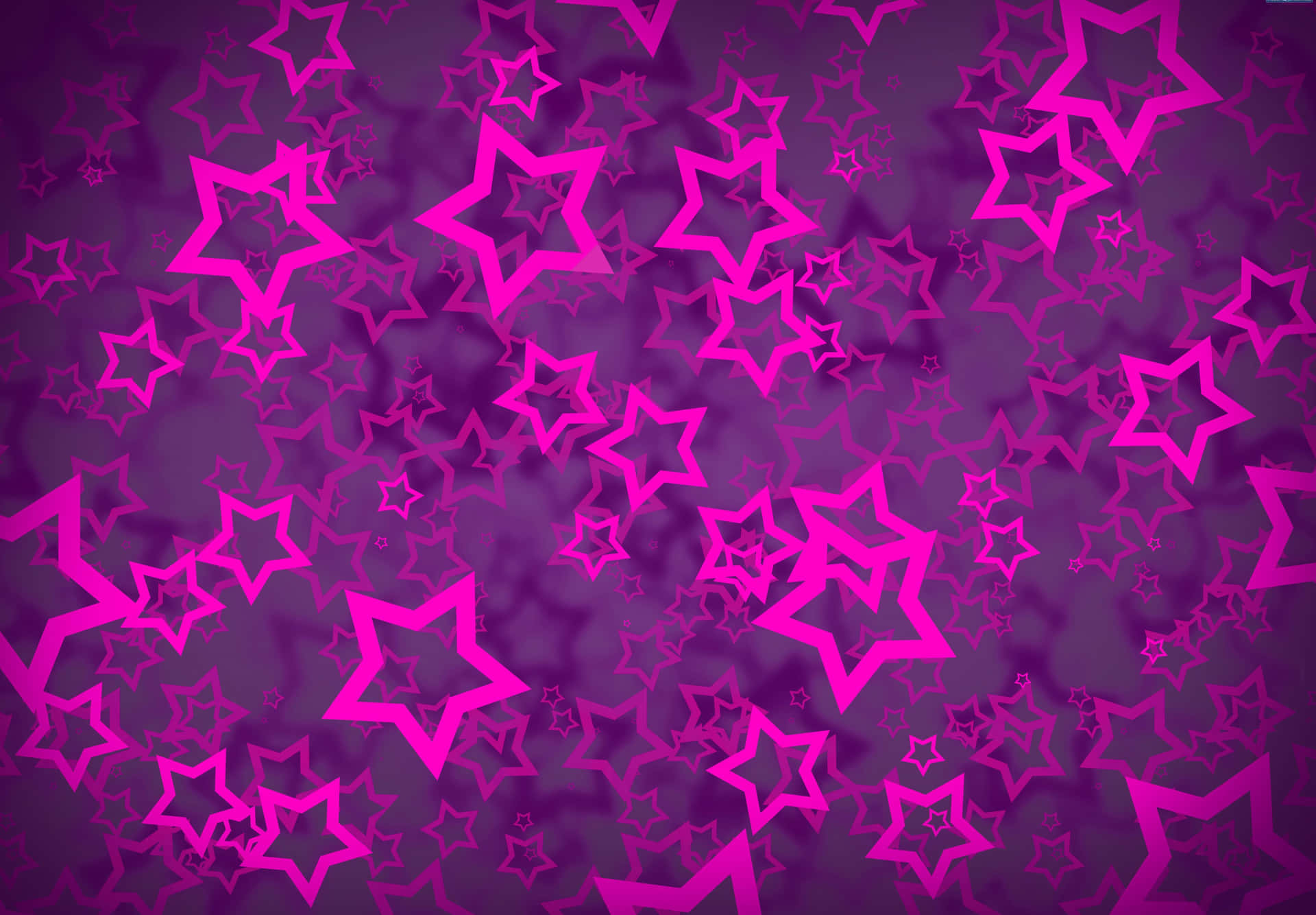 Purple Stars On A Purple Background Background