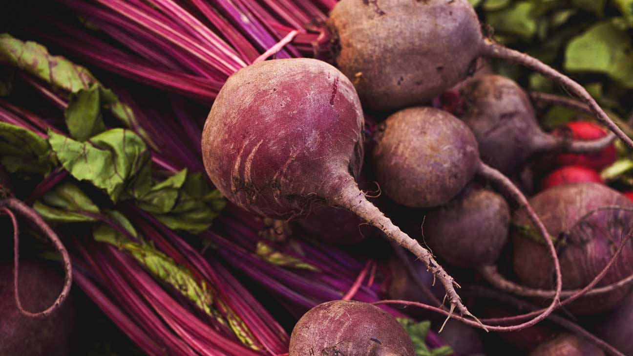 Purple Superfood Beetroots Background