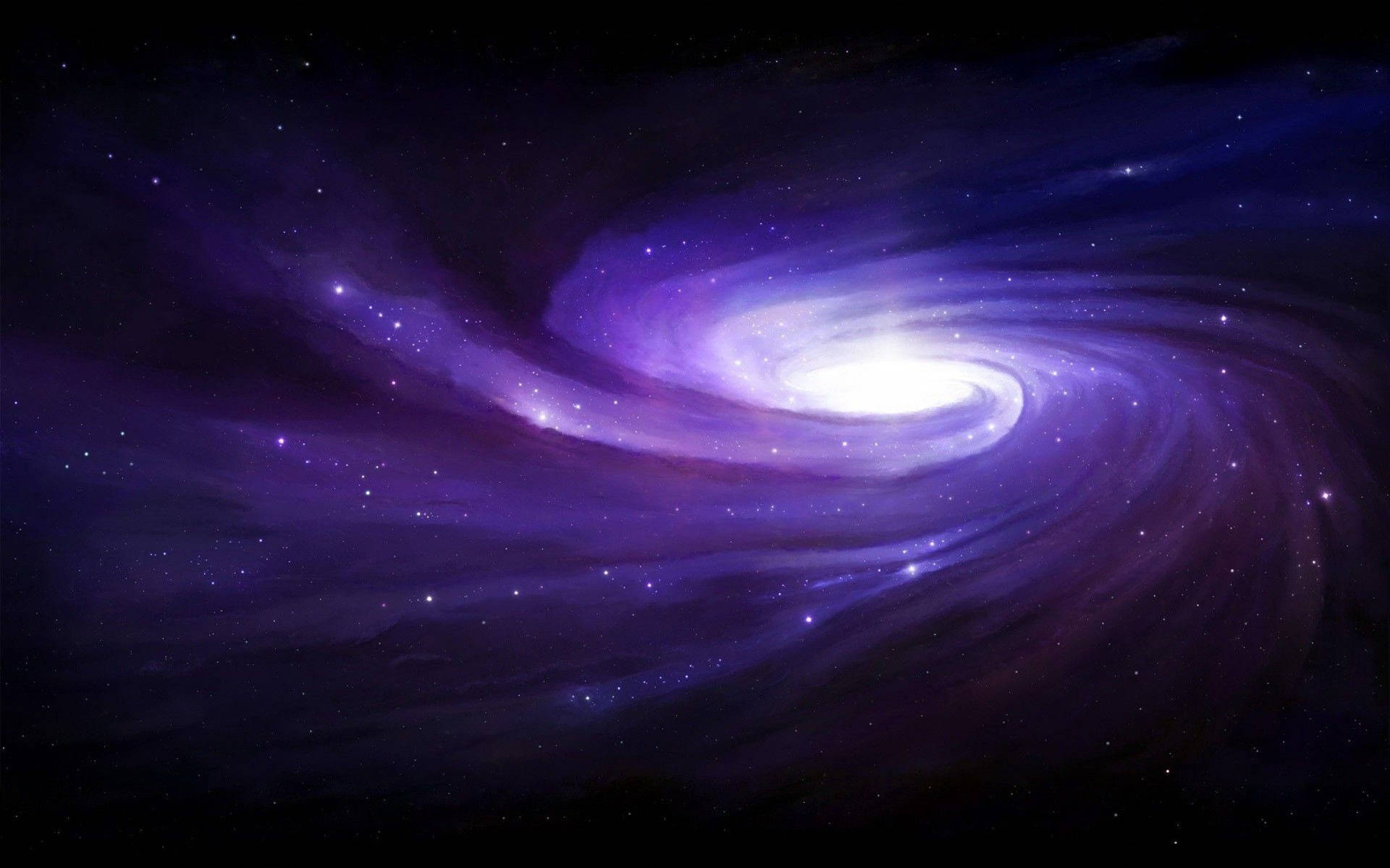 Purple Swirling Galaxy Background