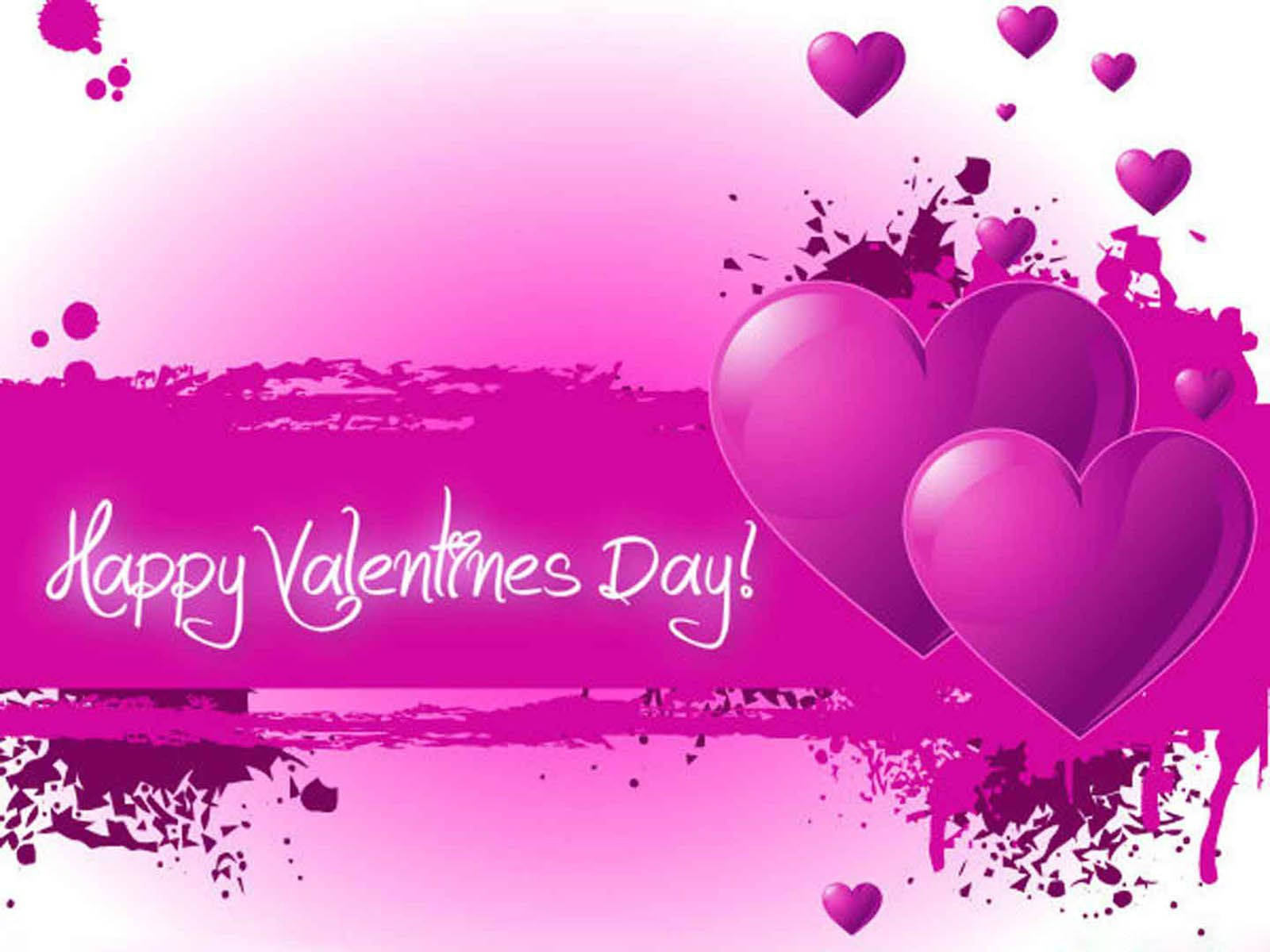 Purple Themed Valentines Desktop Background