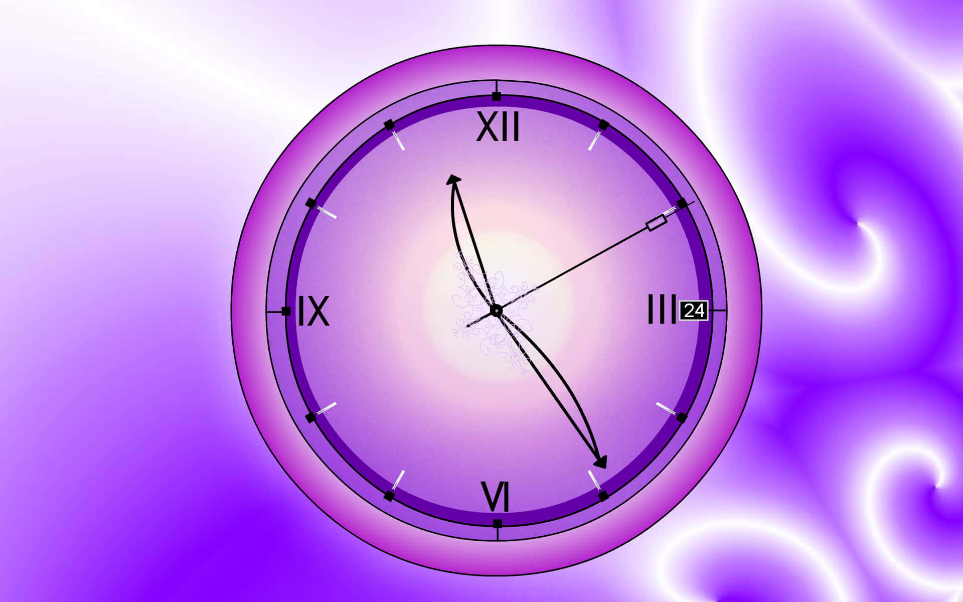 Purple Time Clock Background