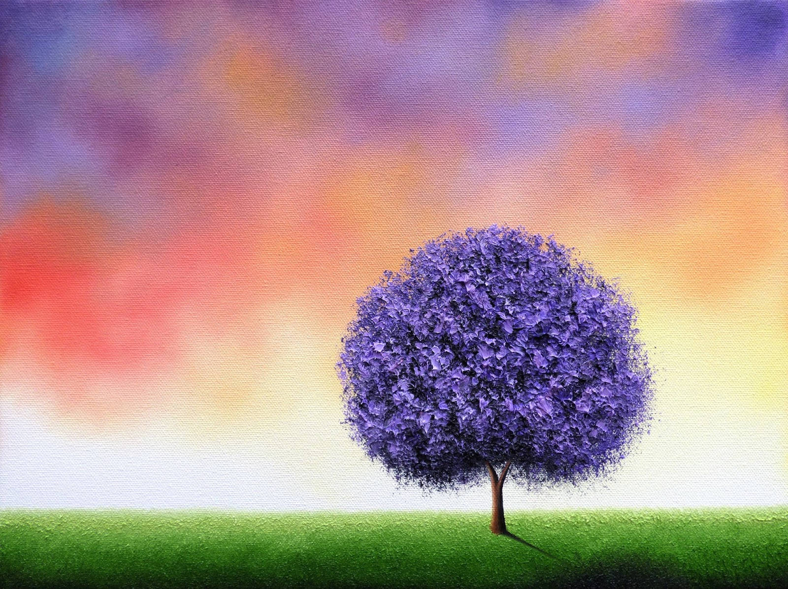 Purple Tree Artwork Background