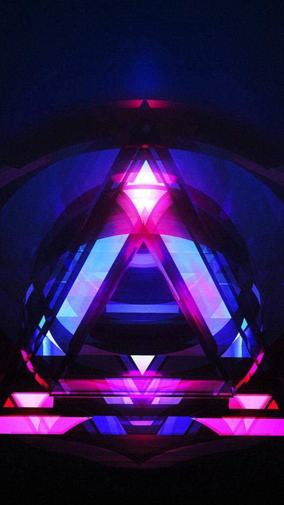 Purple Triangle Abstract Iphone Background