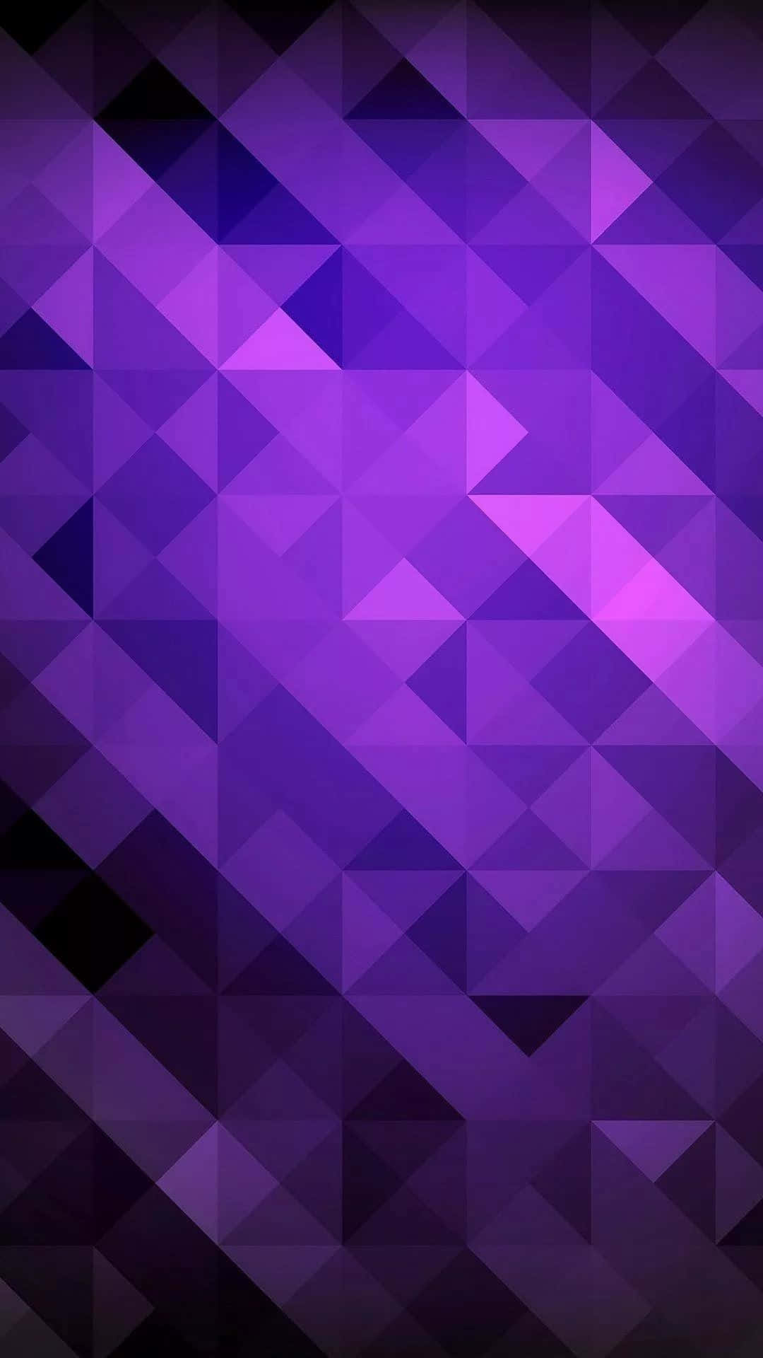 Purple Triangles On A Black Background