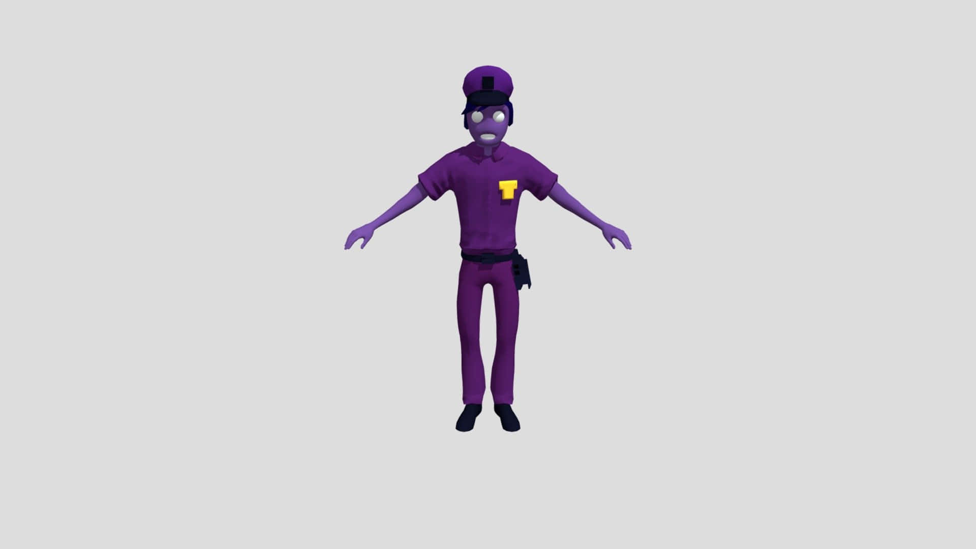 Purple Uniform Character Illustration Background