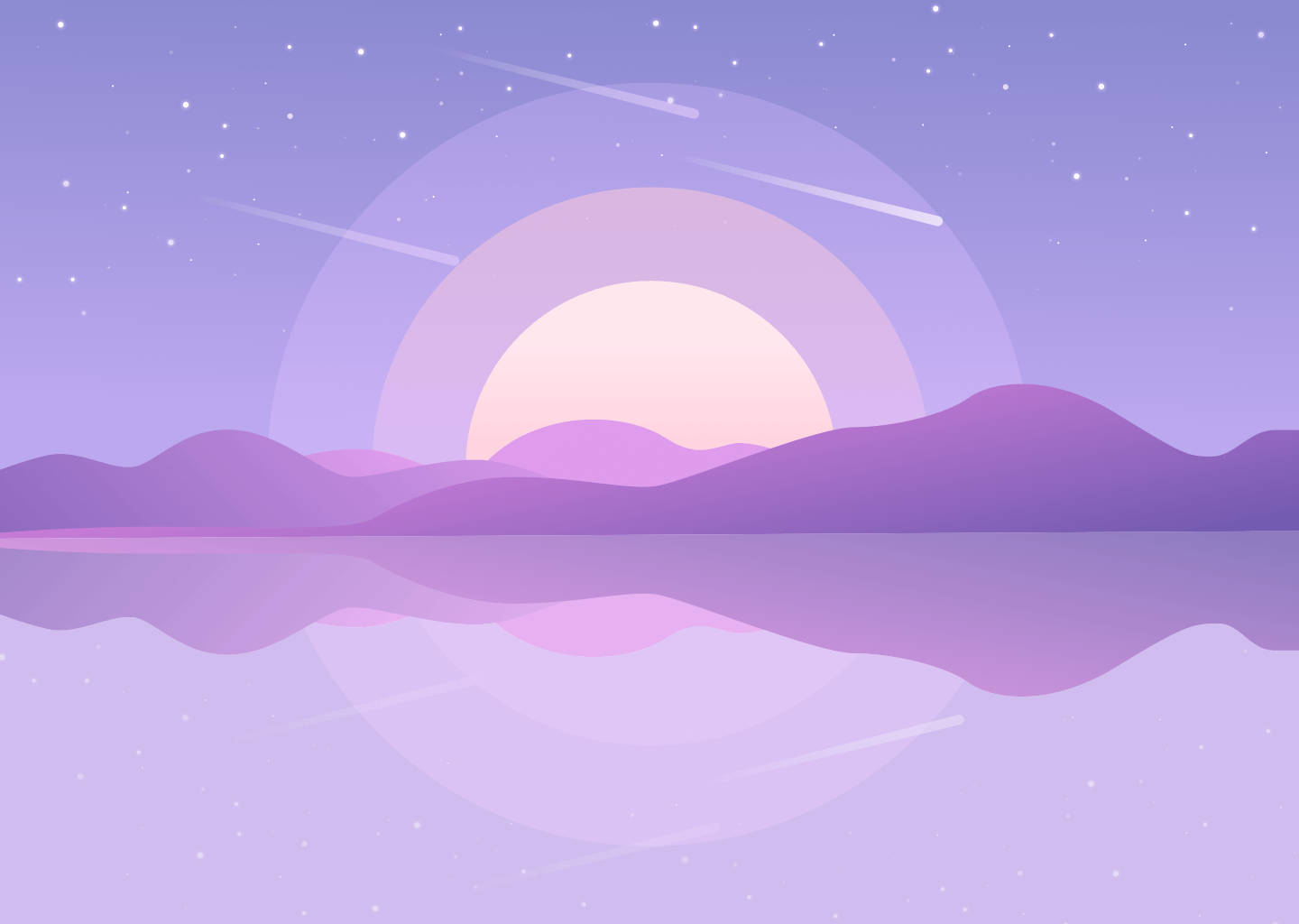 Purple Vista Soft Aesthetic Background