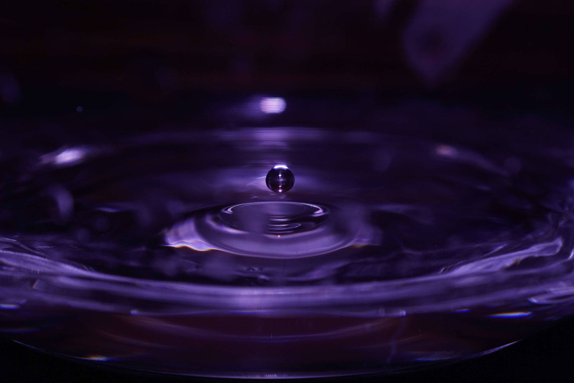 Purple Water Ripple Clean 4k