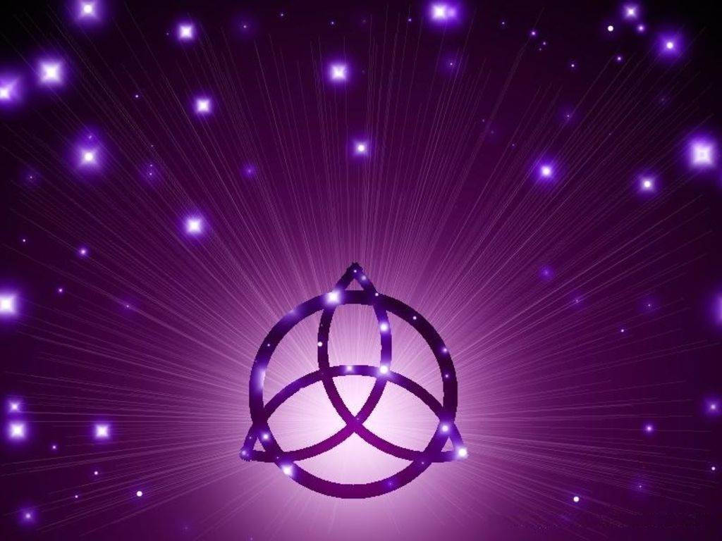 Purple Wiccan Symbol Background