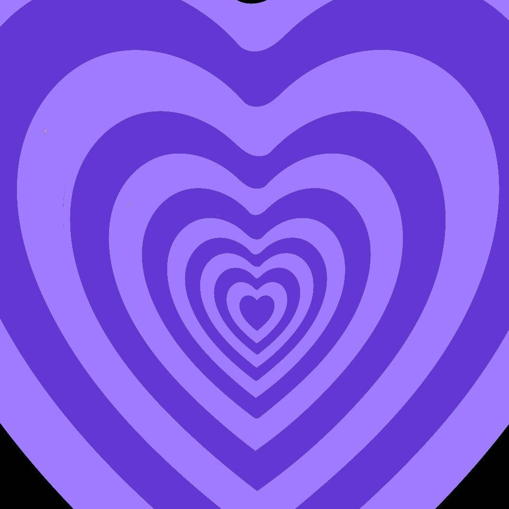 Purple Wildflower Heart Background