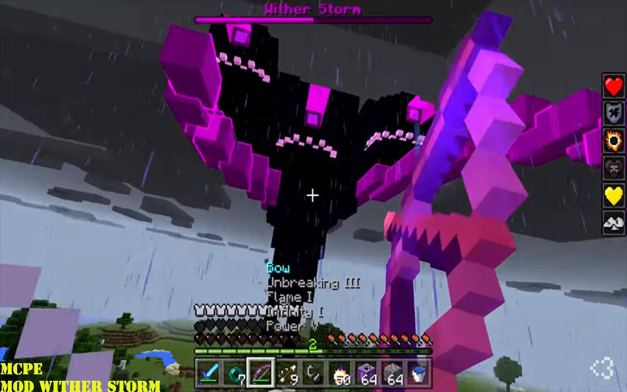 Purple Wither Storm Skin Background