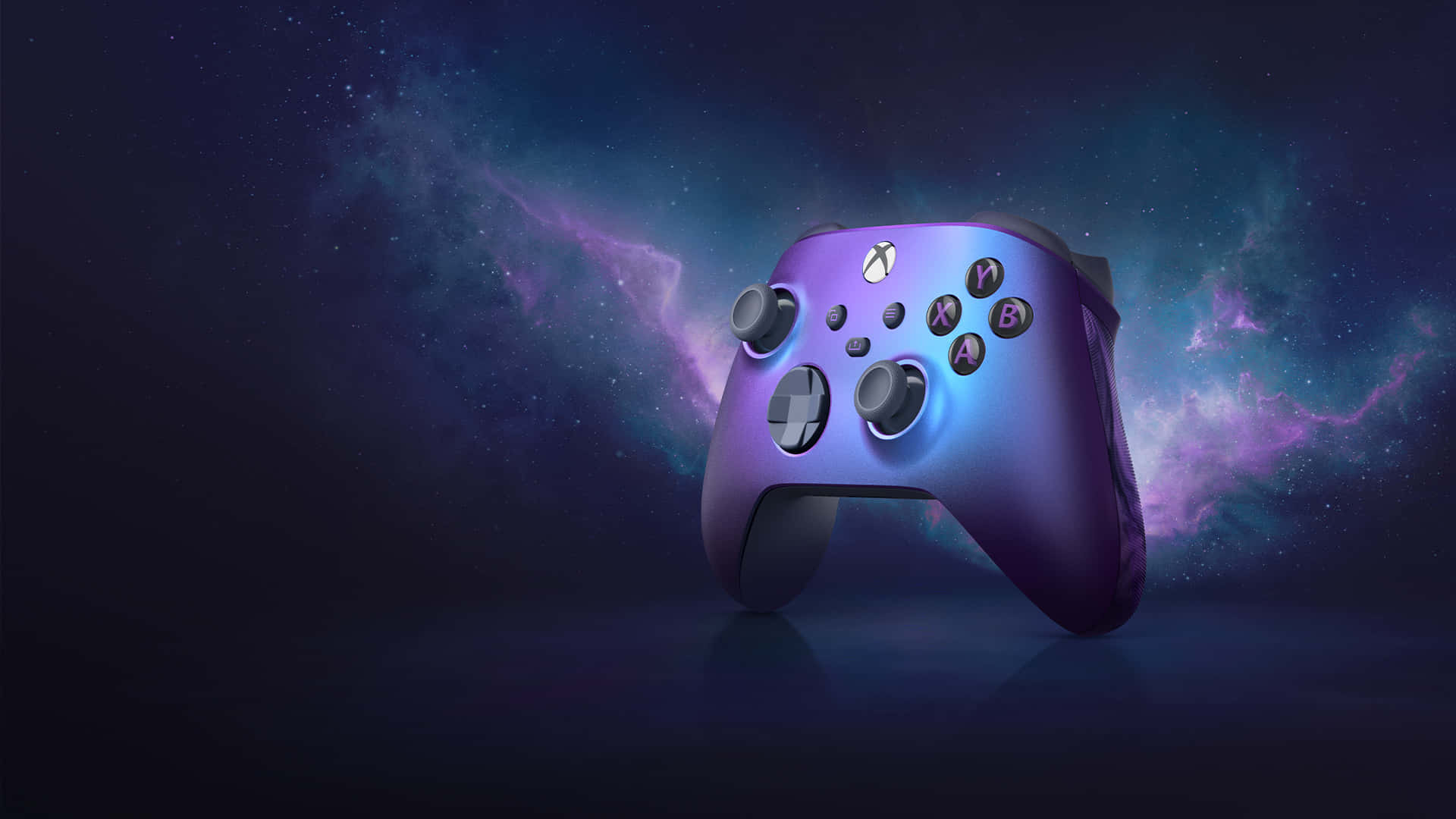 Purple Xbox Remote Gaming Controller Background