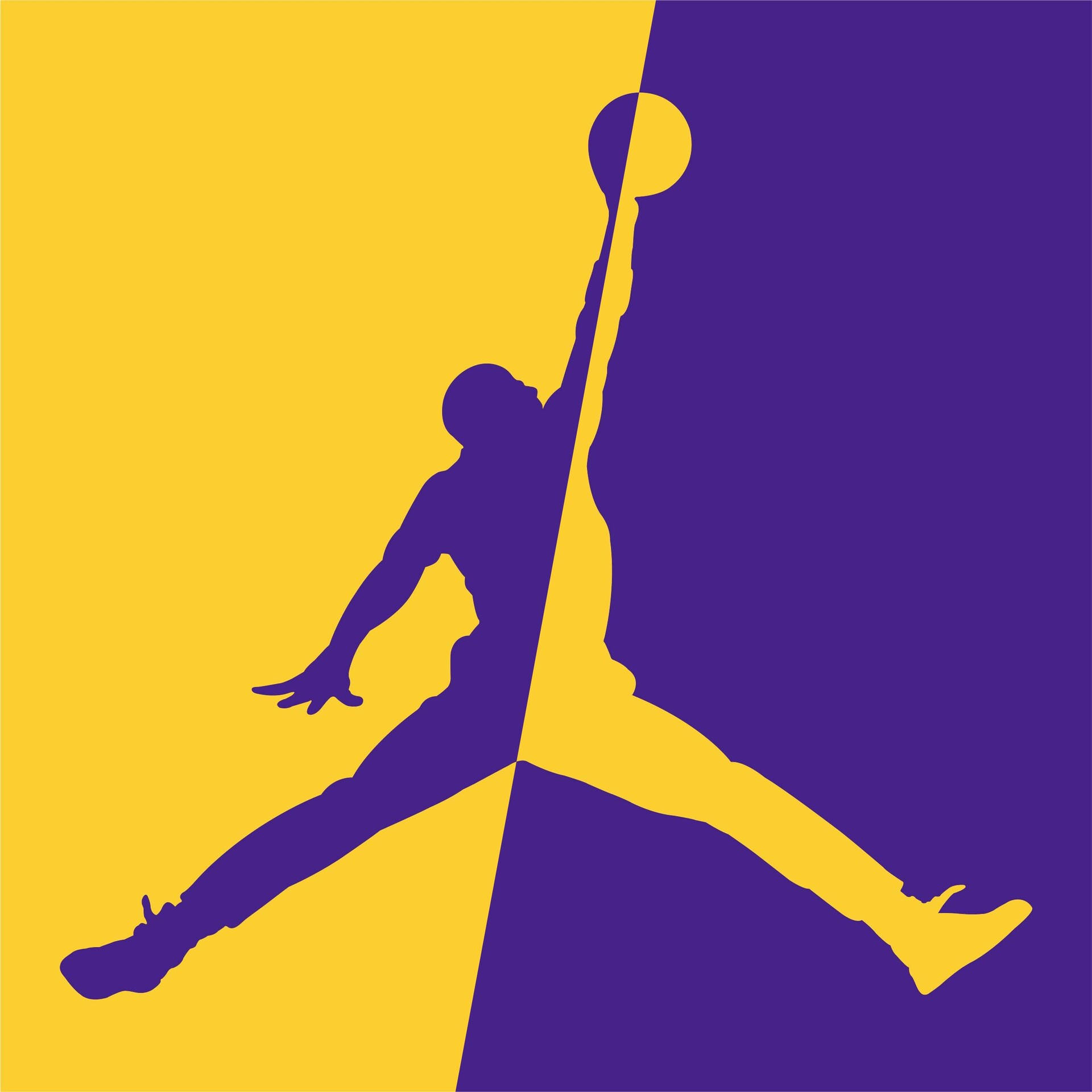 Purple Yellow Jordan Art Background