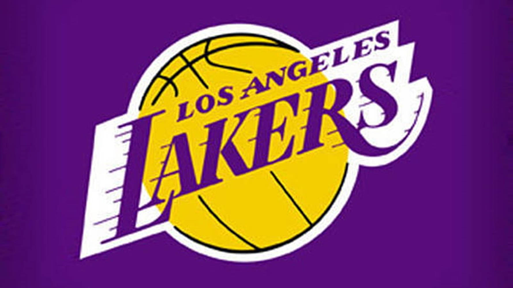 Purple Yellow Los Angeles Lakers Logo Background