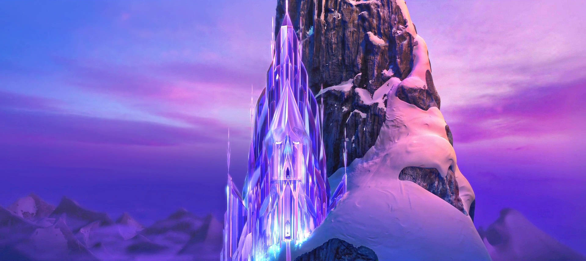 Purplish Frozen Castle