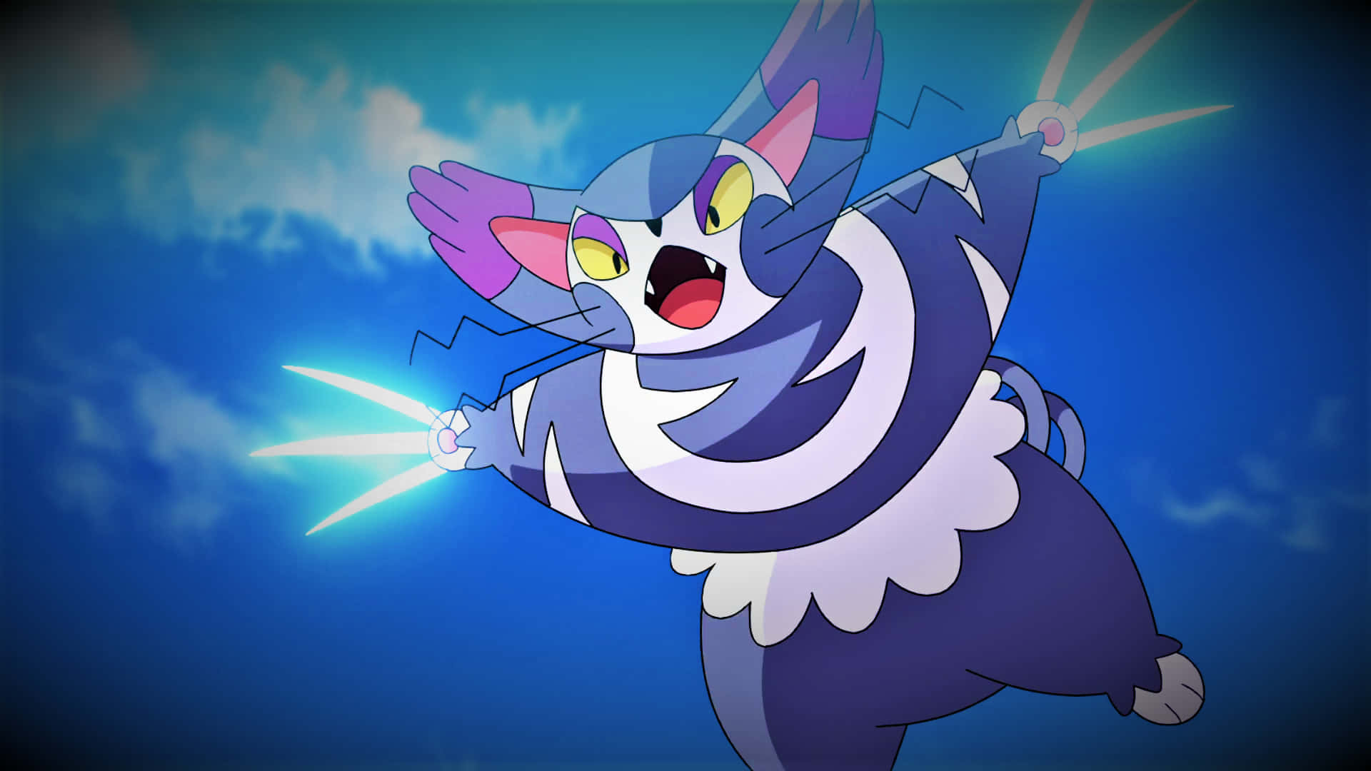 Purugly Flying Background