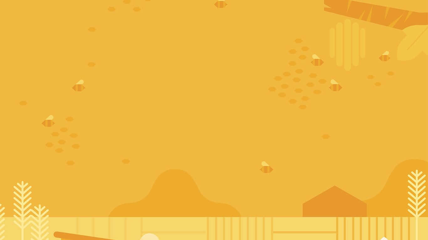 Put A Smile On Your Desktop With This Fun And Joyful “cute Yellow Desktop” Wallpaper. Background