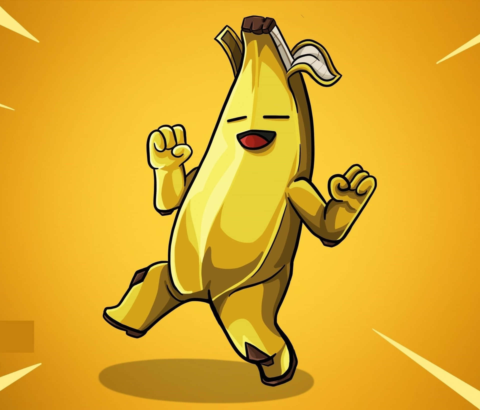Put A Smile On Your Face With Peely From The Popular Game Fortnite! Background