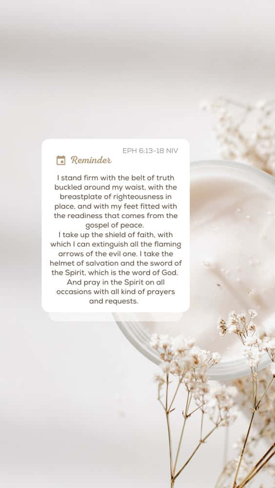 Put On The Full Armor Of God. Background