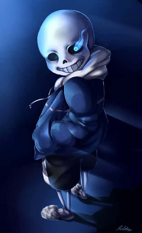 Put Your Best Foot Forward With This Undertale Sans Wallpaper.