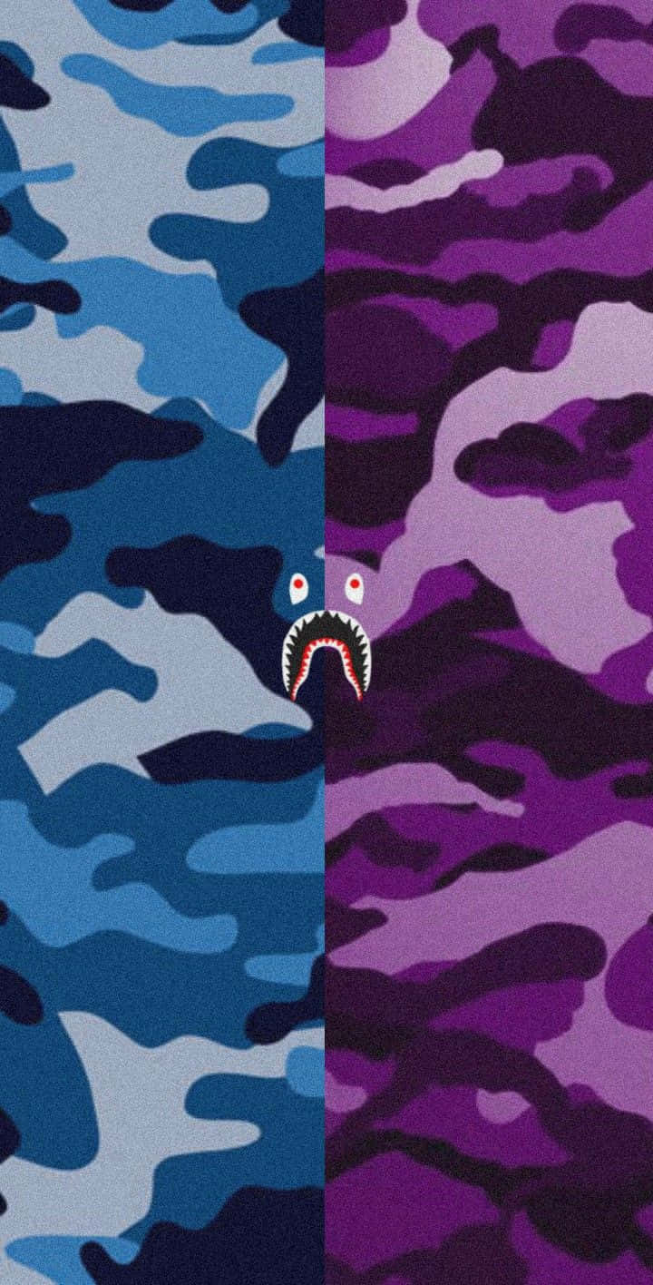 Put Your Personal Style On Blast With A Bape Iphone Background