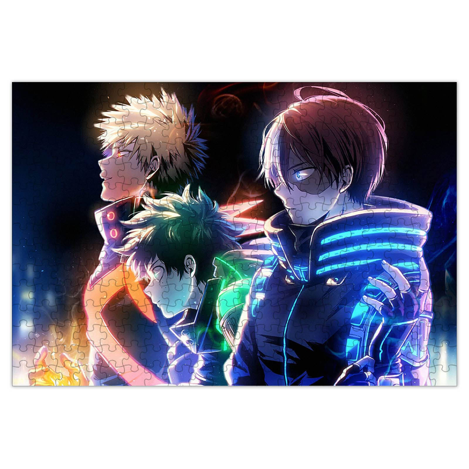 Puzzle Deku X Todoroki X Bakugou Background