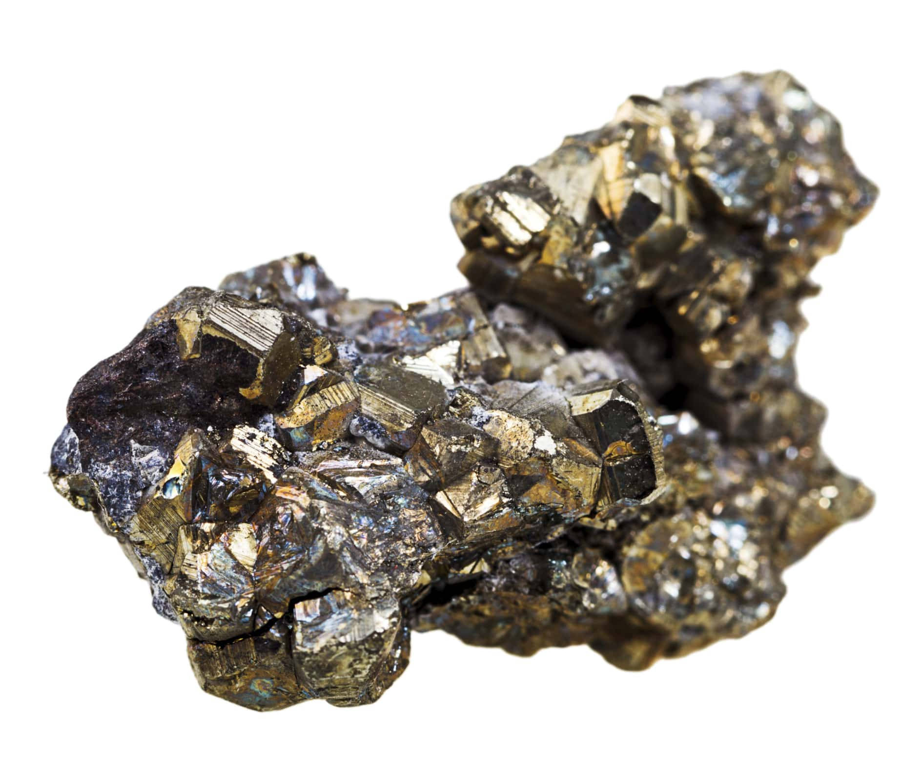 Pyrite That Contains Iron Up-close Background