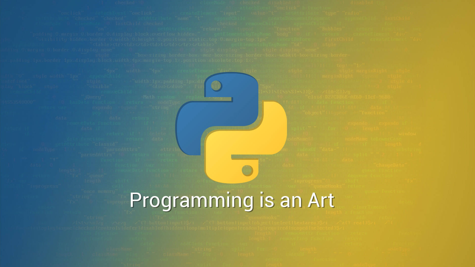 Python Is Programming Art Background