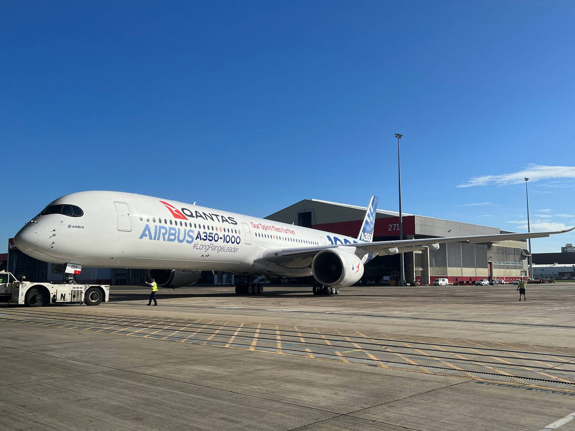 Qantas Passenger Airbus A350-1000 Background