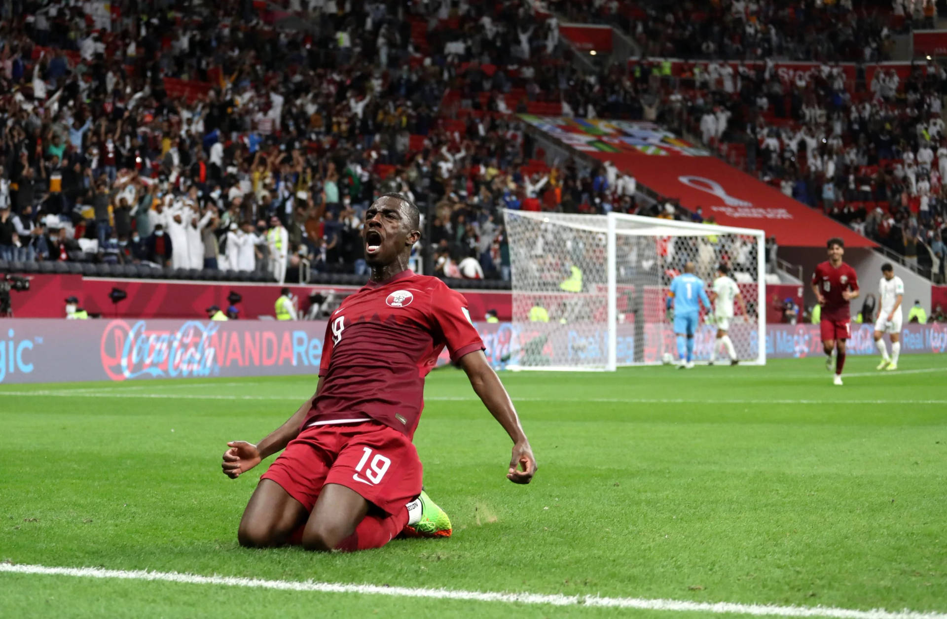 Qatar National Football Team Almoez Ali Background