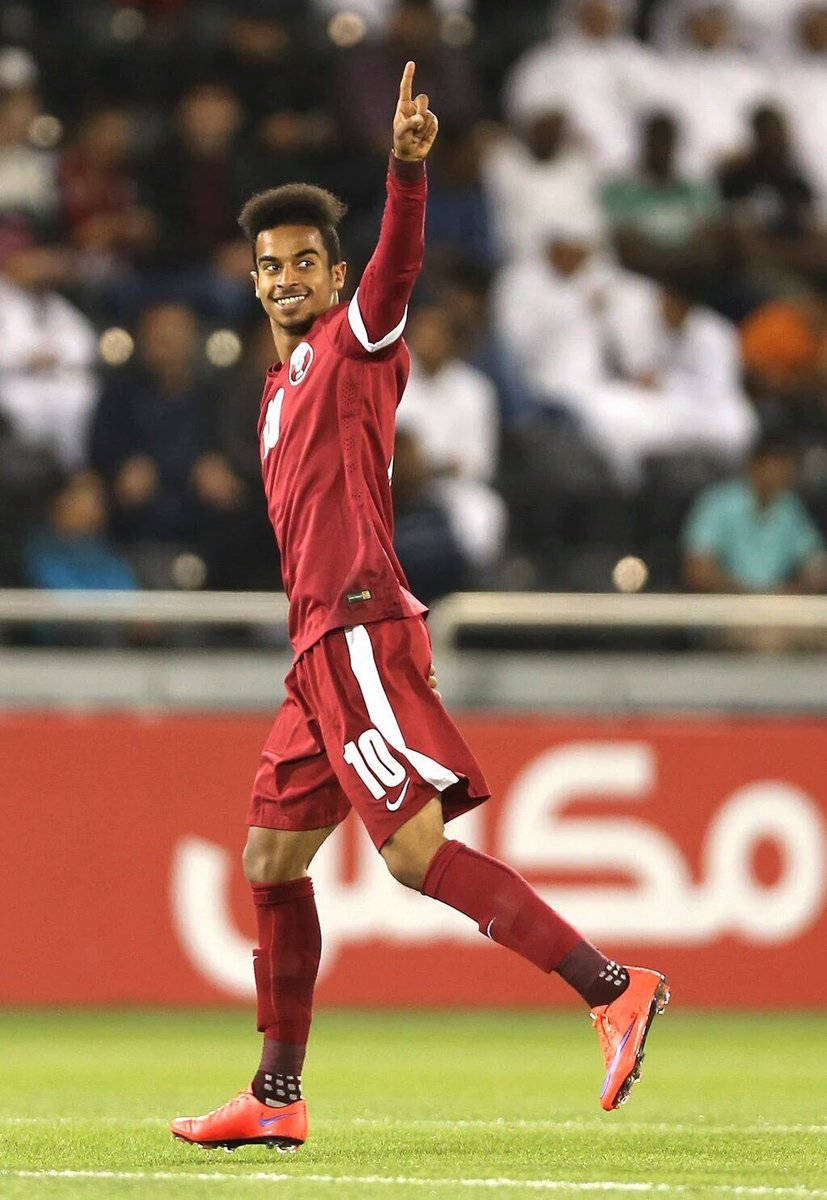 Qatar National Football Team Captain Forward Al-haydos Background