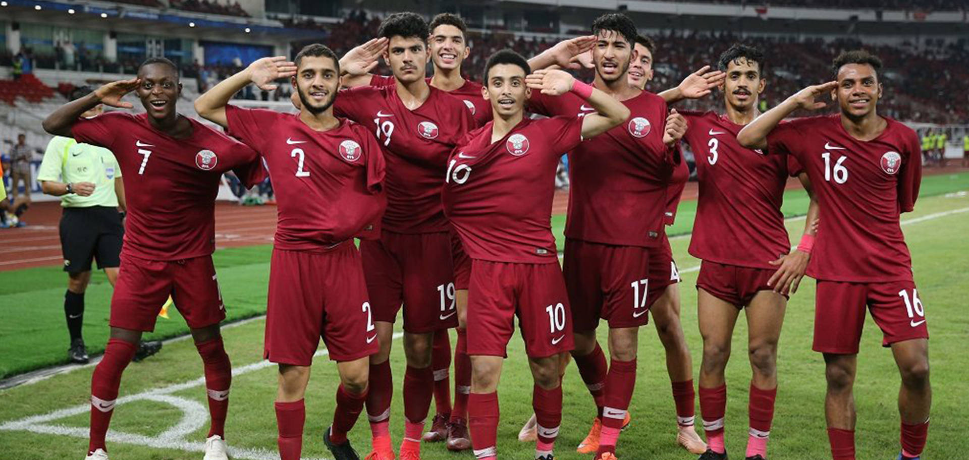 Qatar National Football Team Salute Background