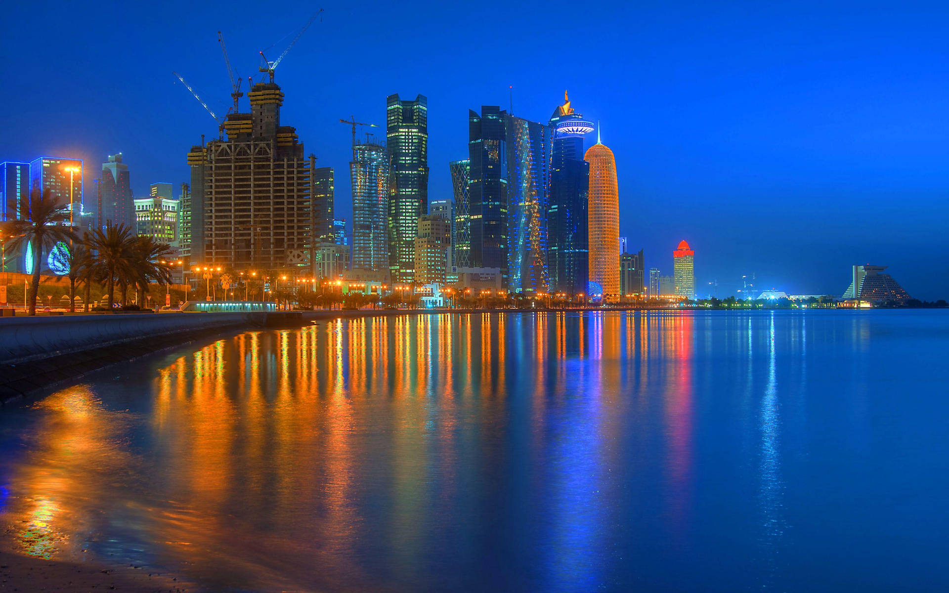 Qatar's Doha Corniche Background