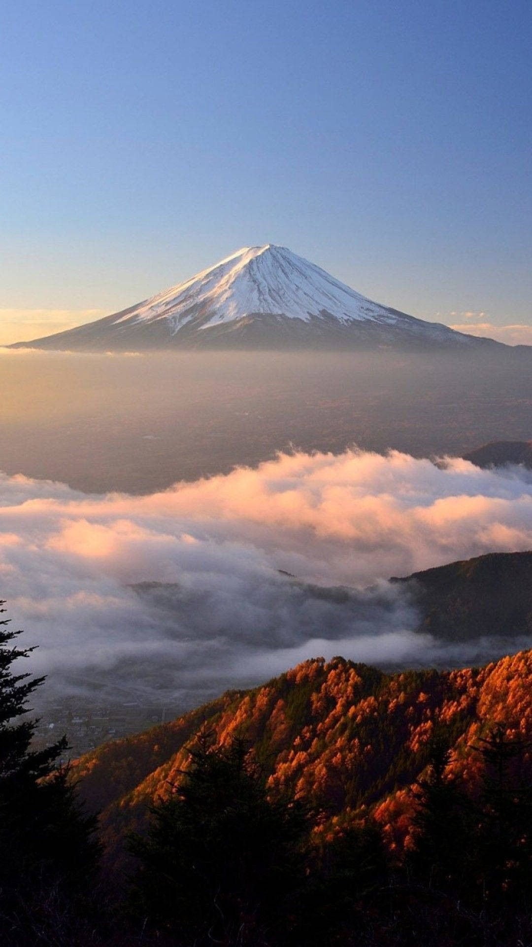 Qhd Mount Fuji Background