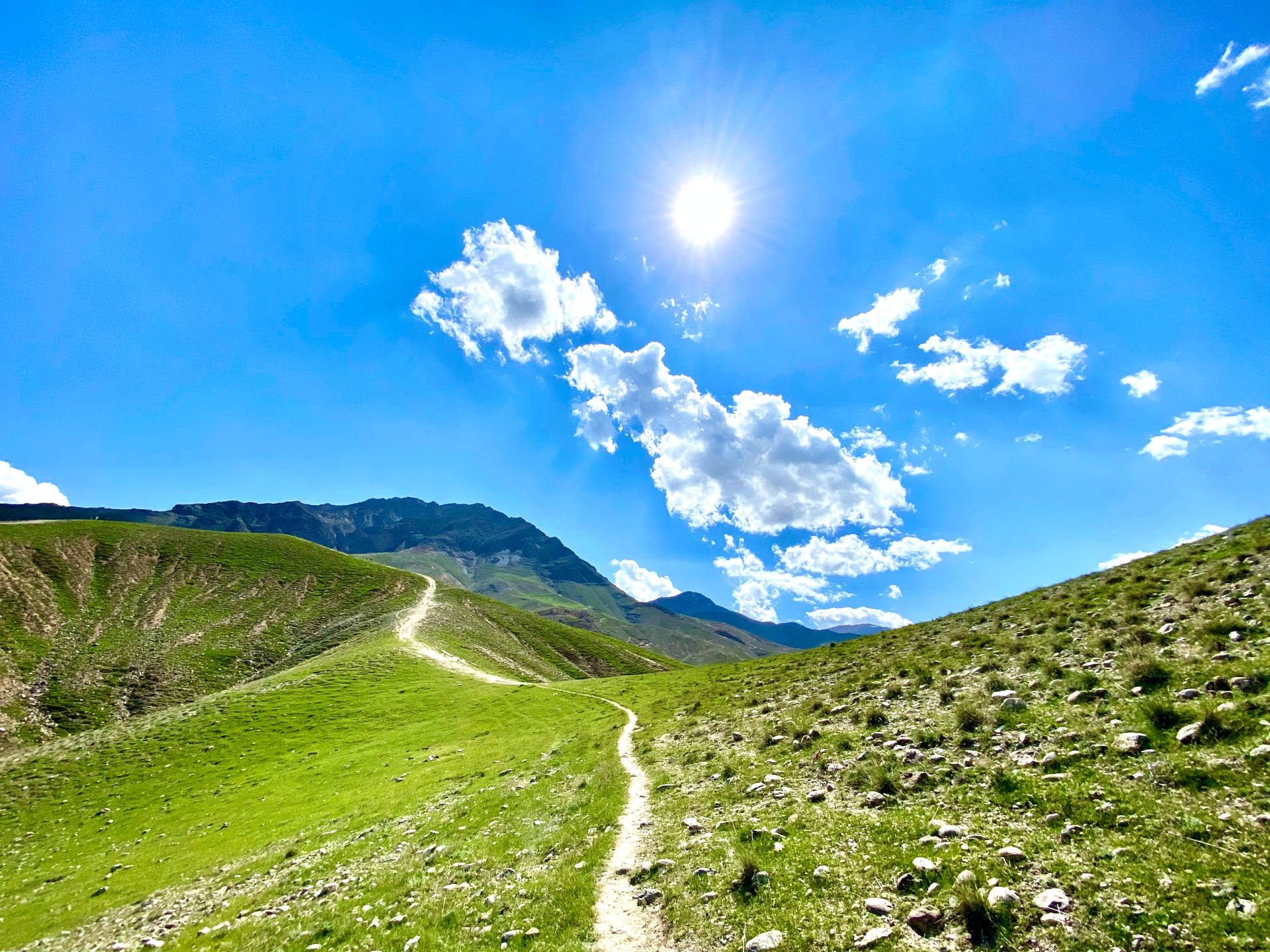 Qorokh Mountain Hillsides Kabul Background