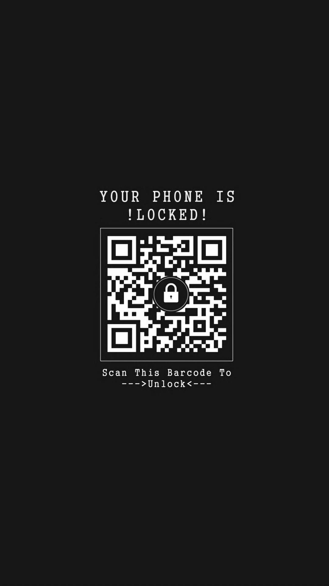 Qr Code Black Phone Background