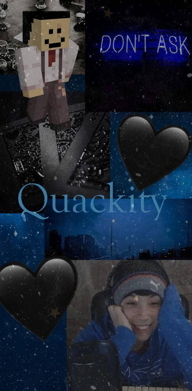 Quackity In Dusty Blue Background