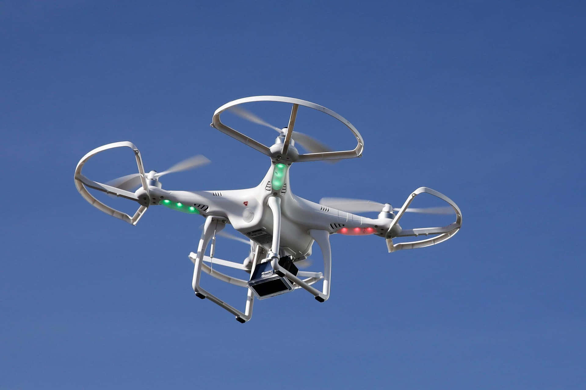 Quadcopter Drone In Flight