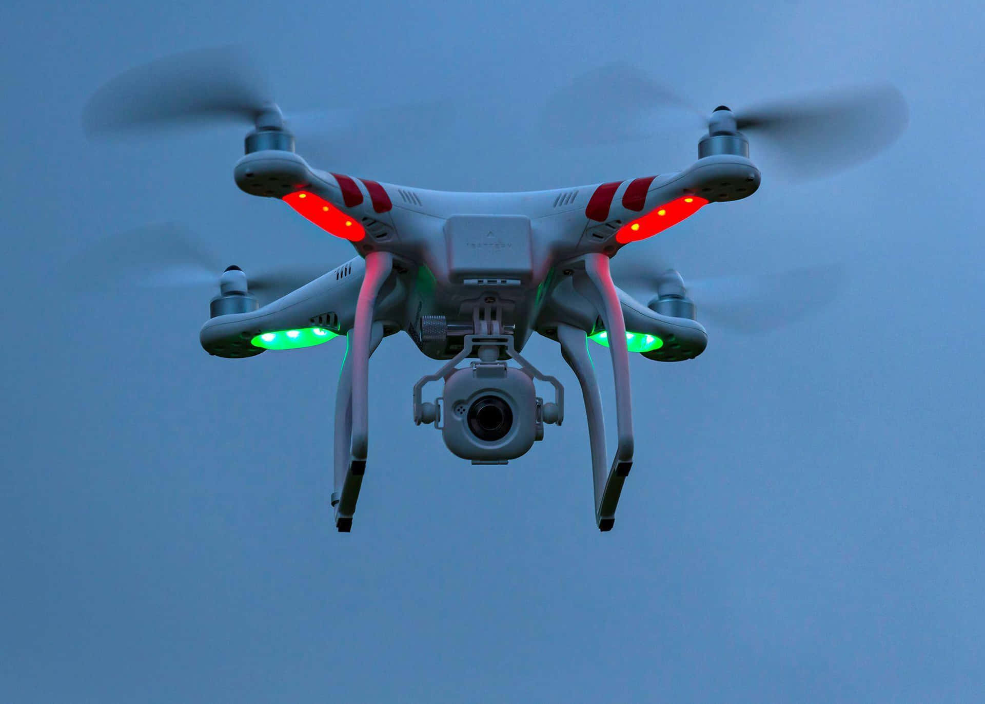 Quadcopter Drone In Flight Background