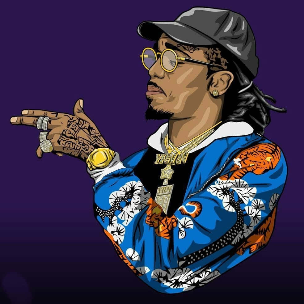 Quavo Cartoon American Rapper