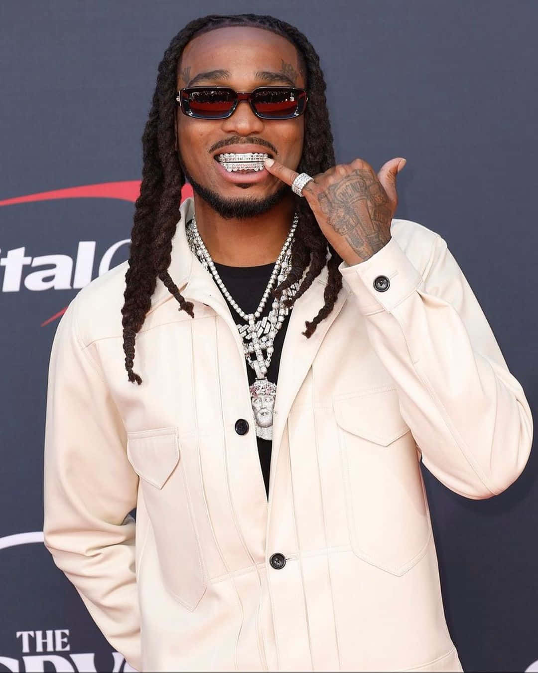 Quavo Red Carpet Style Smile