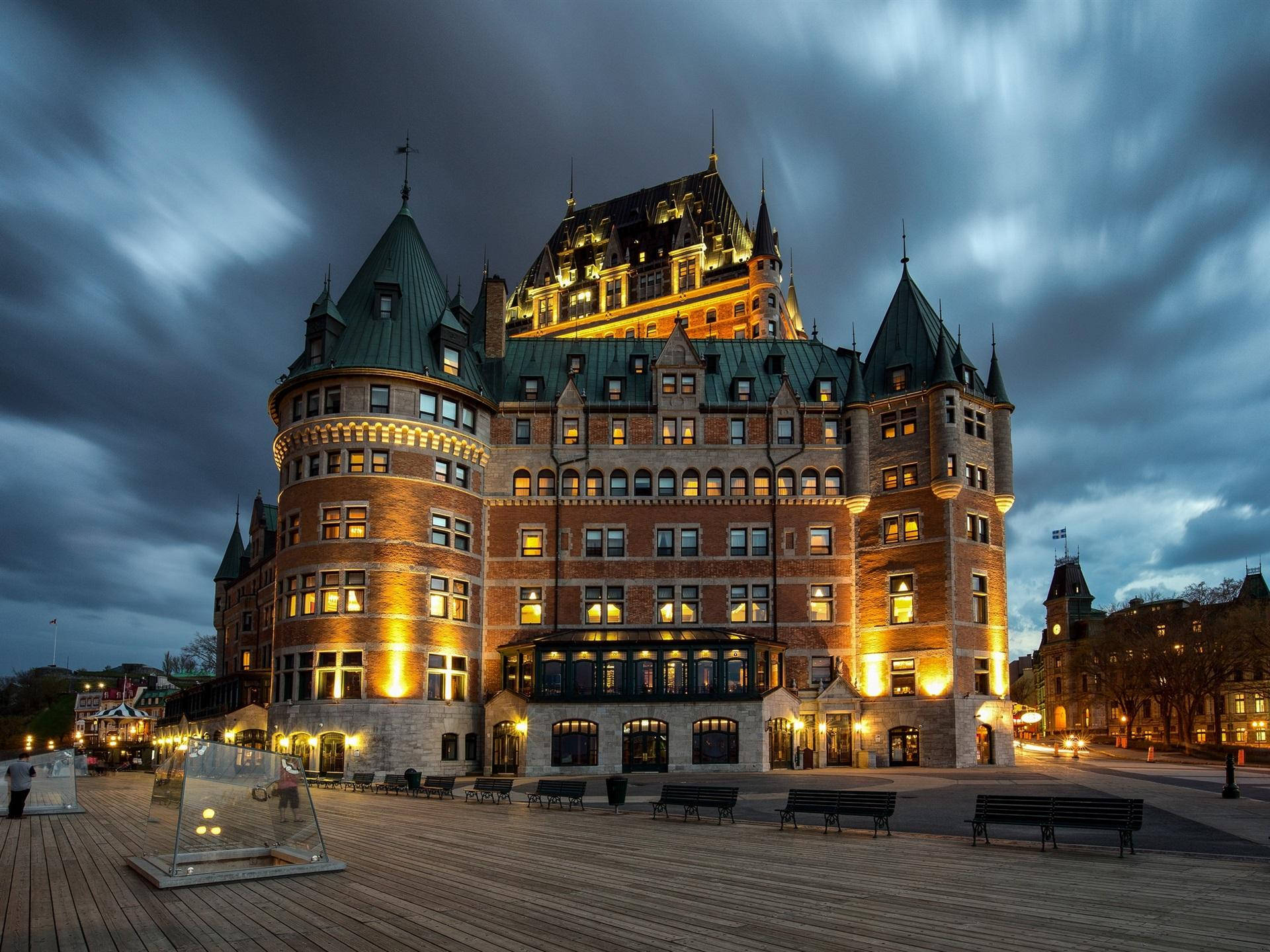 Quebec City Castle Clouds