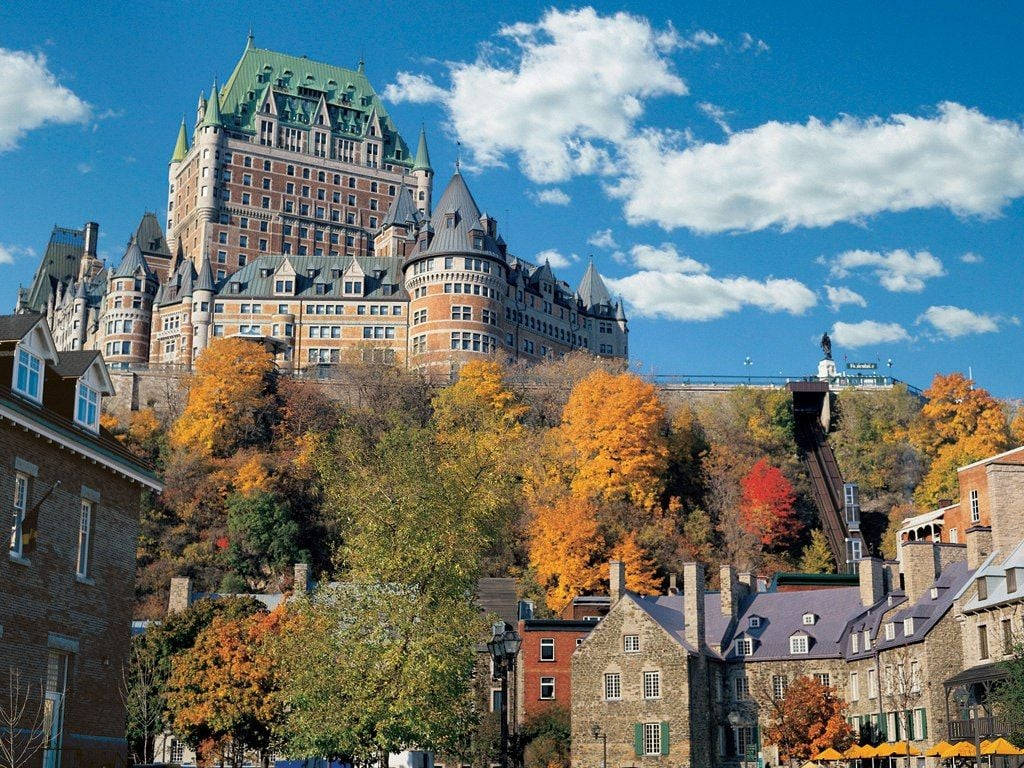 Quebec City Castle Background