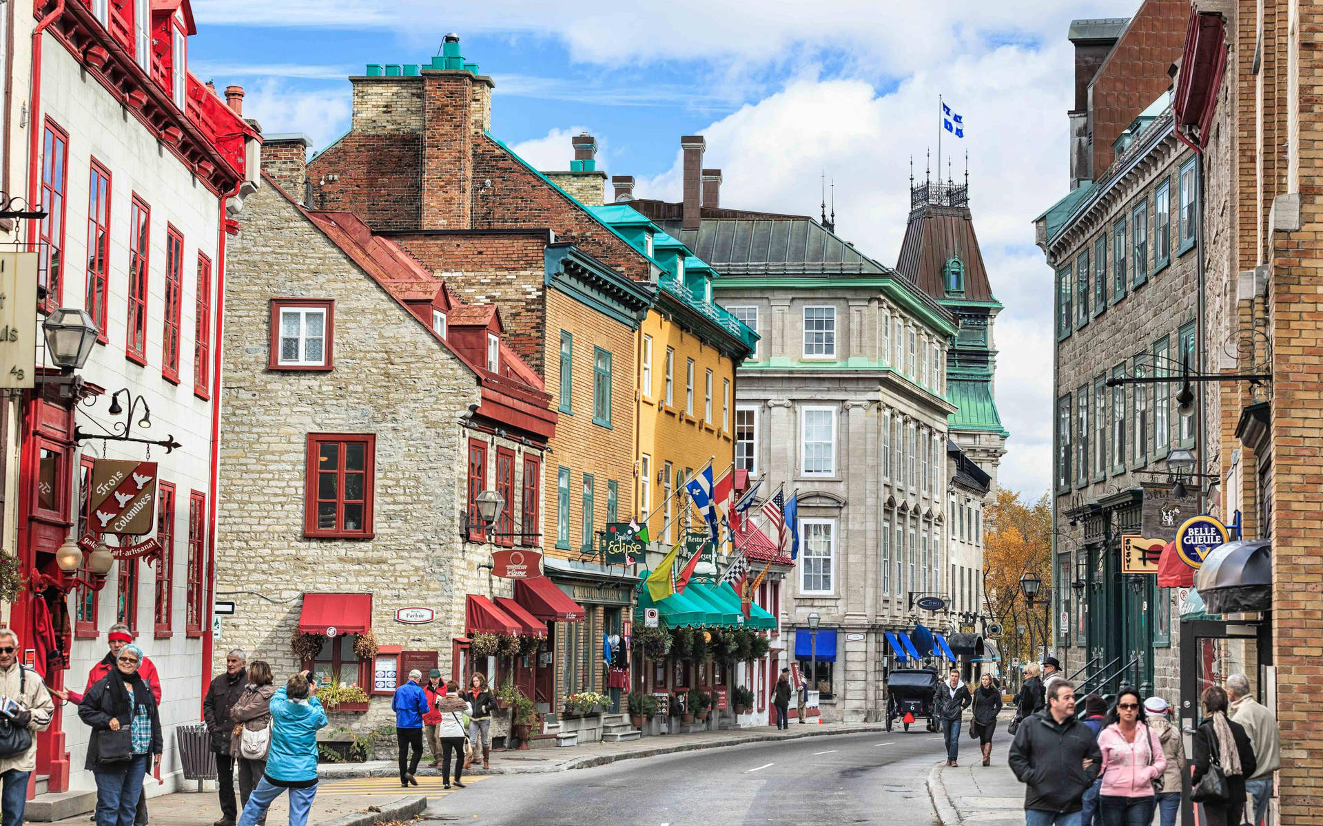 Quebec City Colorful Buildings