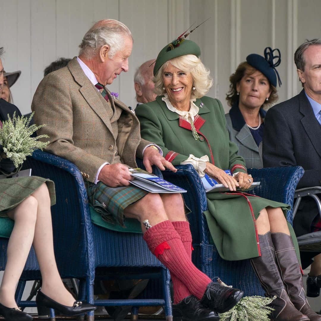 Queen Camilla Chatting With King Charles