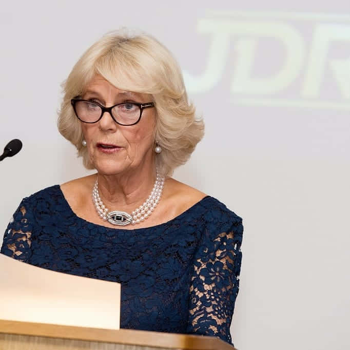 Queen Camilla Delivering Speech At Jdrf Event