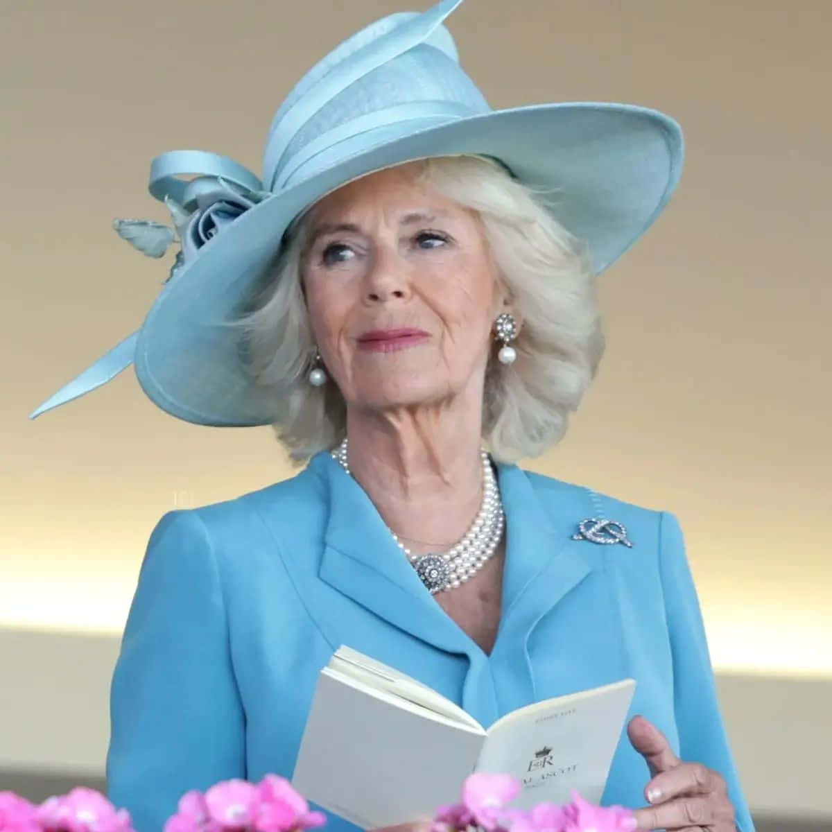 Queen Camilla With Sloped Hat
