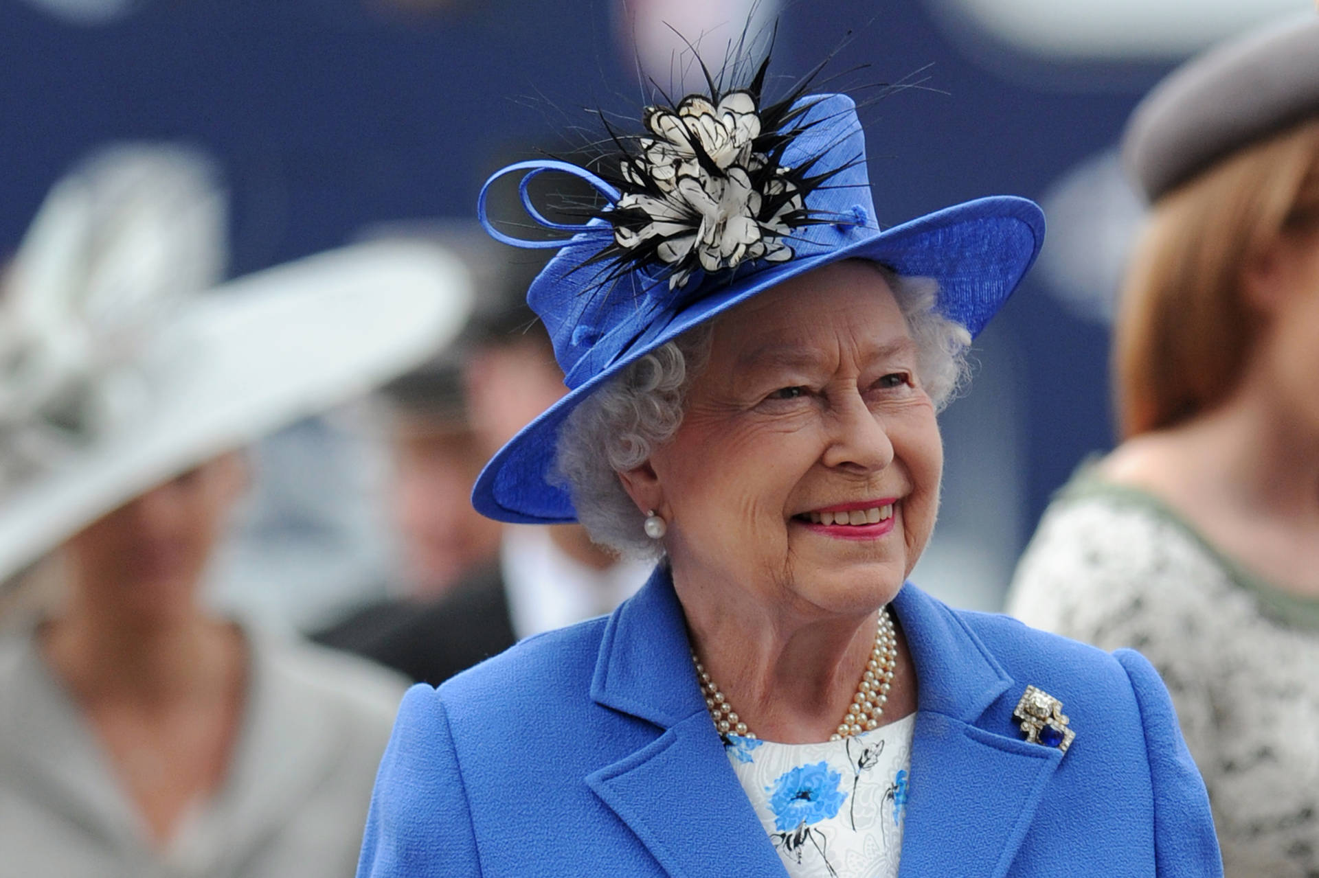 Queen Elizabeth Genuine Smile Background