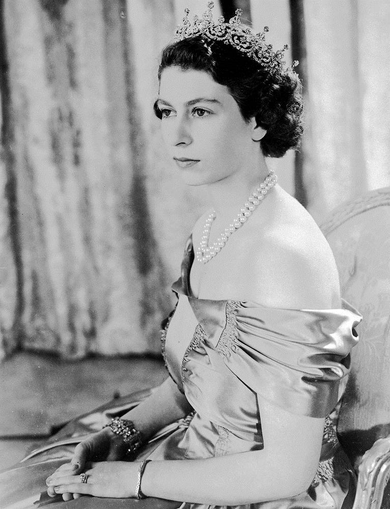 Queen Elizabeth Monochrome Photograph Background