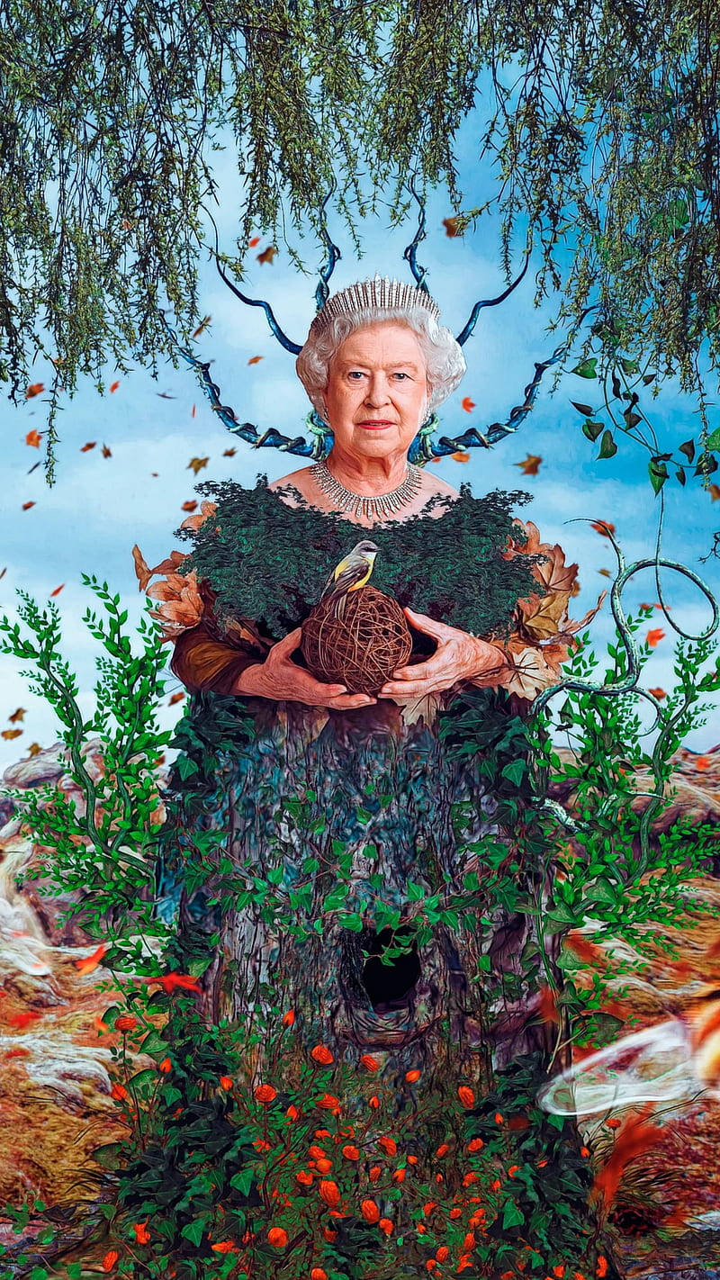 Queen Elizabeth Stylized Photograph Background